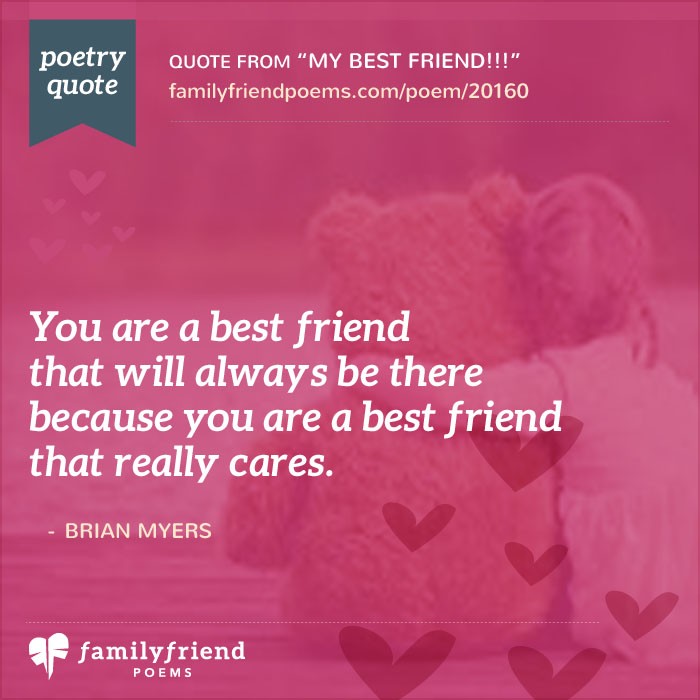 Poem Saying Thanks To A Great Friend, My Best Friend