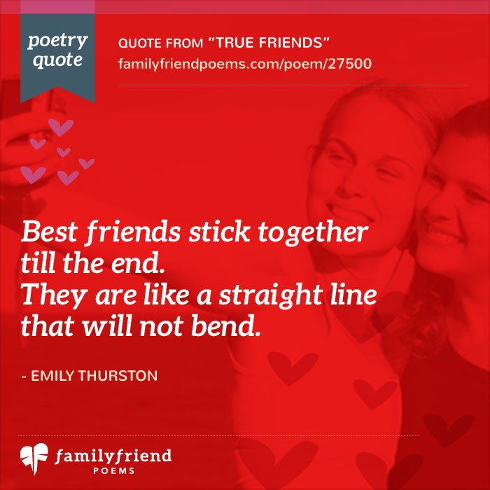 True Friends, Short Friendship Poem