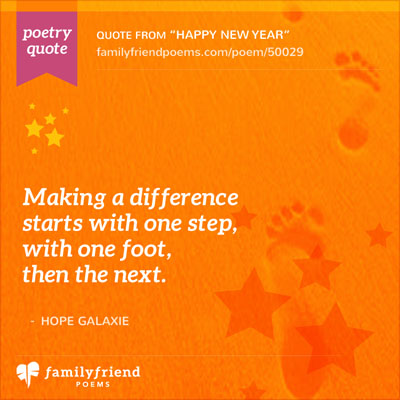 Inspirational New Year's Poem, Happy New Year