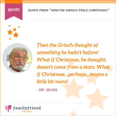 Quote From How The Grinch Stole Christmas! By Dr. Suess