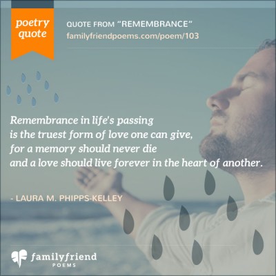 Remembering Mom Poem, Remembrance