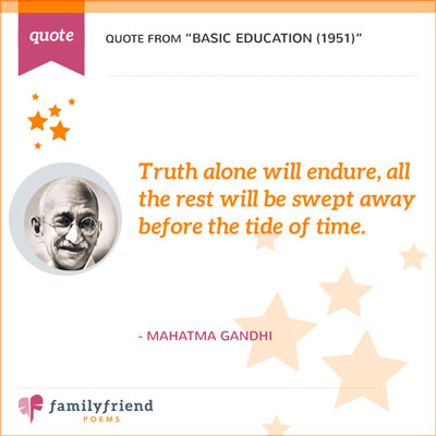 Truth Alone Will Endure Quote From Gandhi