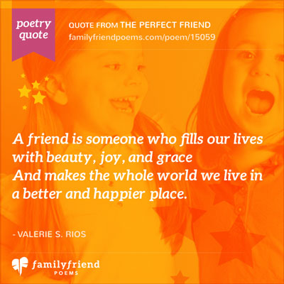 Greeting Card Friendship Poem, The Perfect Friend