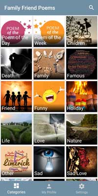 Family Friend Poems Mobile App