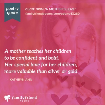 Poem About A Mother's Love For Her Children, A Mother's Love