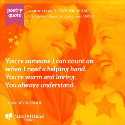 Poem For Mom's Birthday, I Love You, Mom