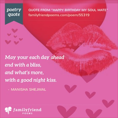 Long Distance Birthday Poem, Happy Birthday My Soul Mate