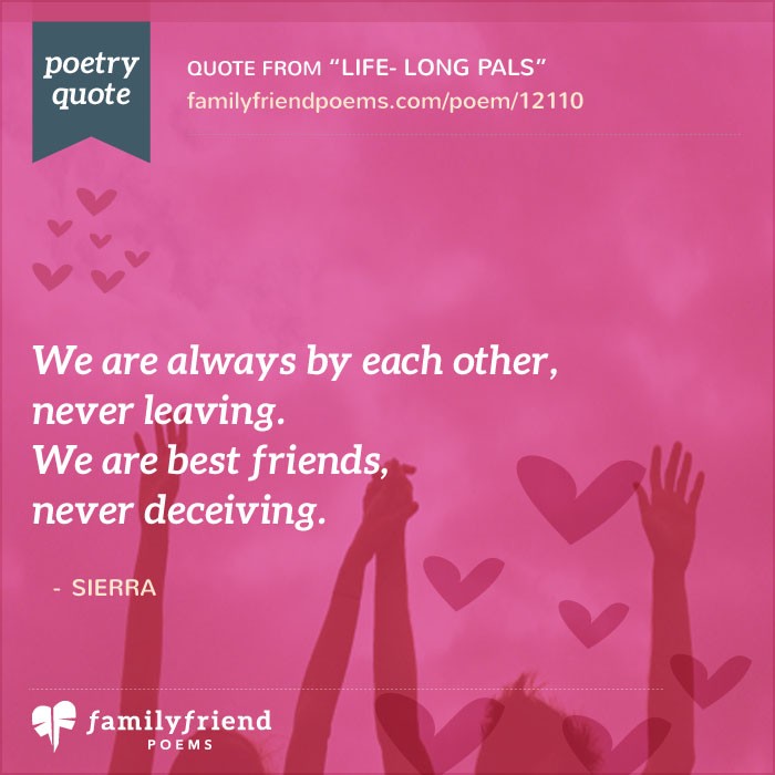 Lifelong Pals, Life Long Friend Poem