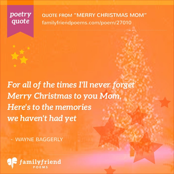 Christmas Poem for Mom