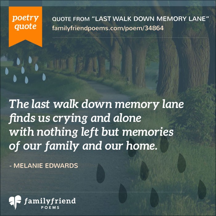 Last Walk Down Memory Lane, Divorce Poem