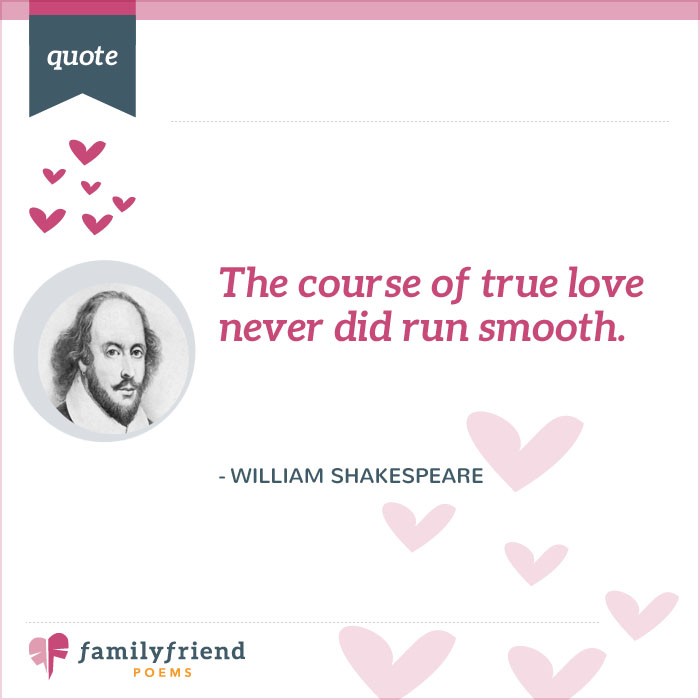 The course of true love never did run smooth - Poem Analysis