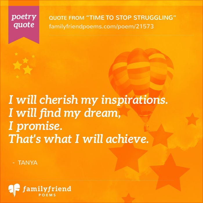 Time To Stop Struggling, Courage Poem