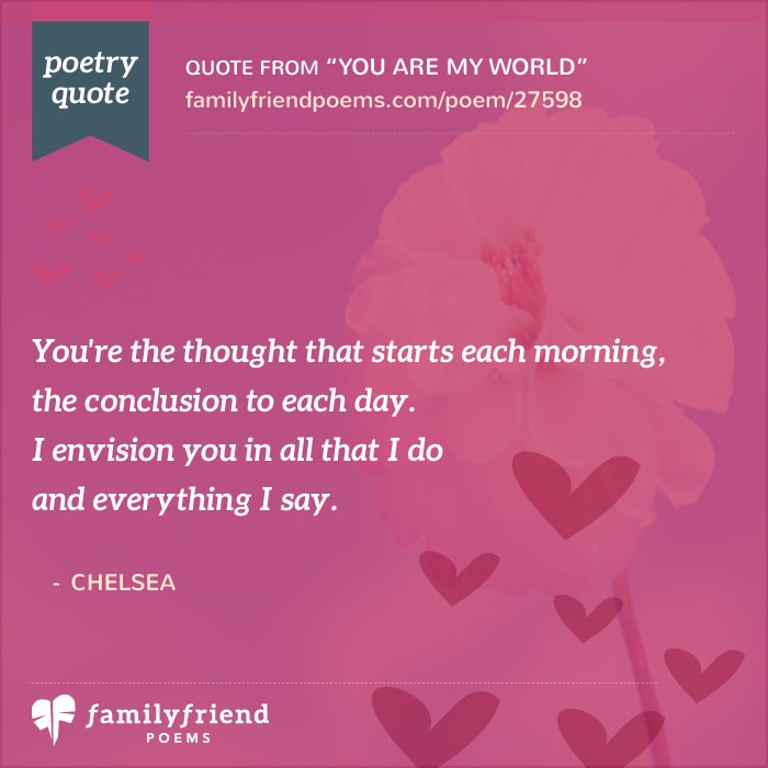 Poems your world my whole You Mean
