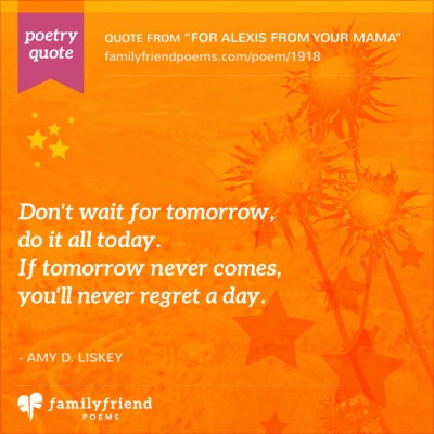 Don't Wait For Tomorrow