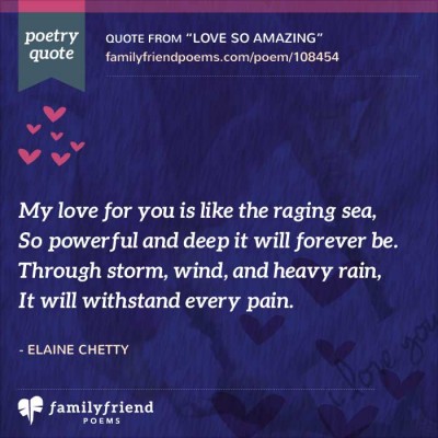 Short Romantic Love Poem, Love So Amazing