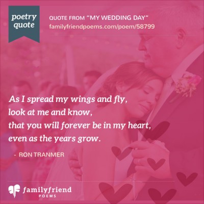Poem From Bride To Father, My Wedding Day