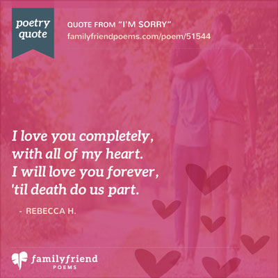 Forever And Always: A Poem Of Love And Apology, I'm Sorry