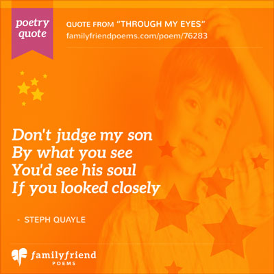 Poem About My Special Needs Son, Through My Eyes