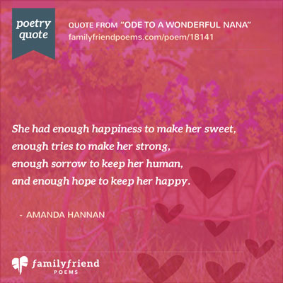Ode To Grandma Poem, Ode To A Wonderful Nana