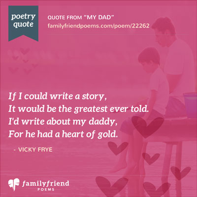 Loving Father Poem From Daughter, My Dad