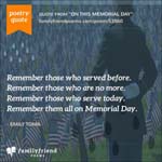 Memorial Day Poems - Poems about Memorial Day
