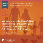 Poetry Quote A Tribute To Family